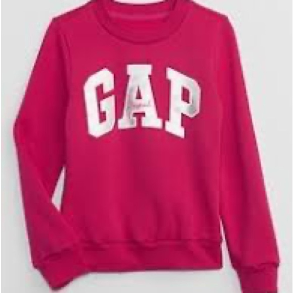 2/$15 GAP Kids Bold Pink Logo Sweatshirt